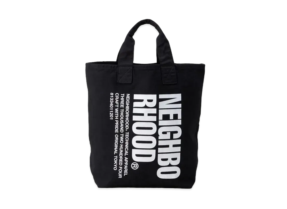 NEIGHBORHOOD Garment Dye Tote . CO "Black"