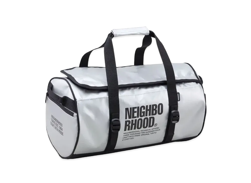 NEIGHBORHOOD Duffle Bag-S . PV "Silver"