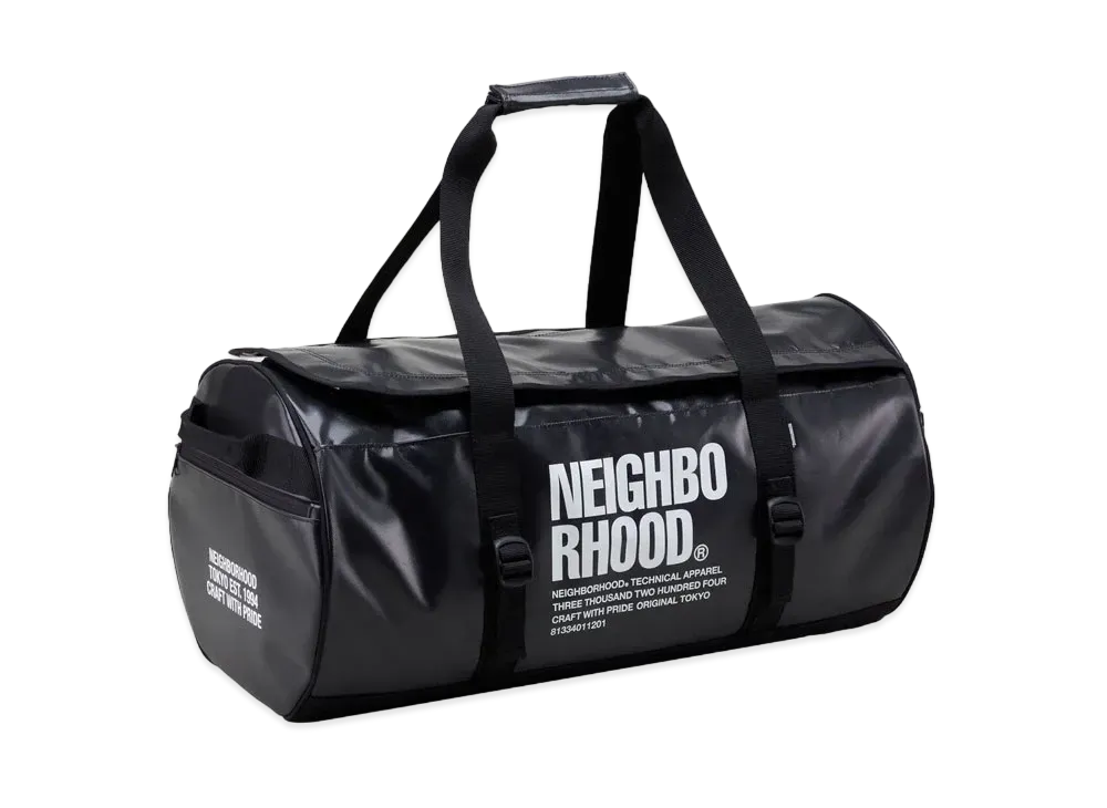 NEIGHBORHOOD Duffle Bag-L . PV "Black"