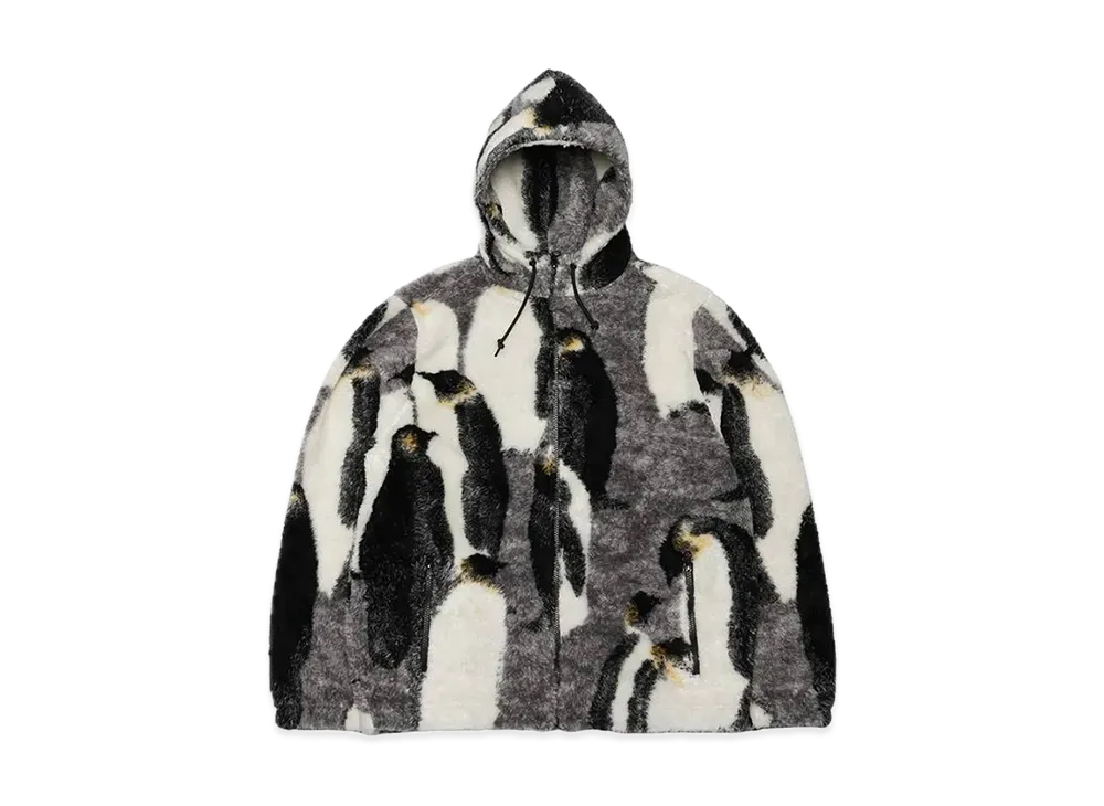 シュプリーム ペンギン フーデッド フリース ジャケット "ブラック"