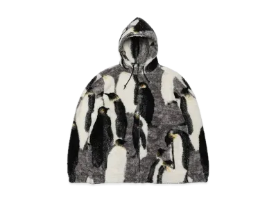 Supreme Penguins Hooded Fleece Jacket "Black"
