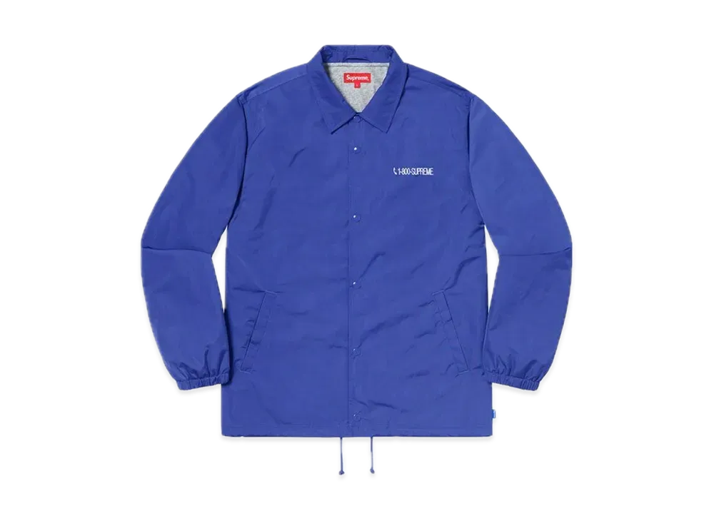 Supreme 1-800 Coaches Jacket "Royal"