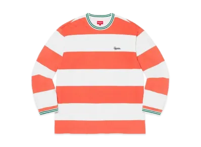 Supreme Printed Stripe L/S Top "Orange"