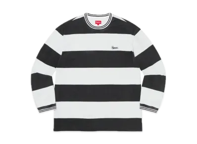 Supreme Printed Stripe L/S Top "Black"