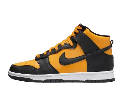 ナイキ ダンク ハイ "ユニバーシティゴールド アンド ブラック"