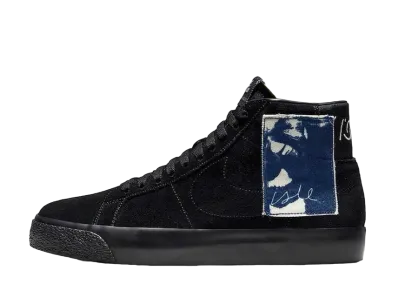 Isle Skateboards × Nike SB Blazer Mid "Black/Indigo" (Regular Box)
