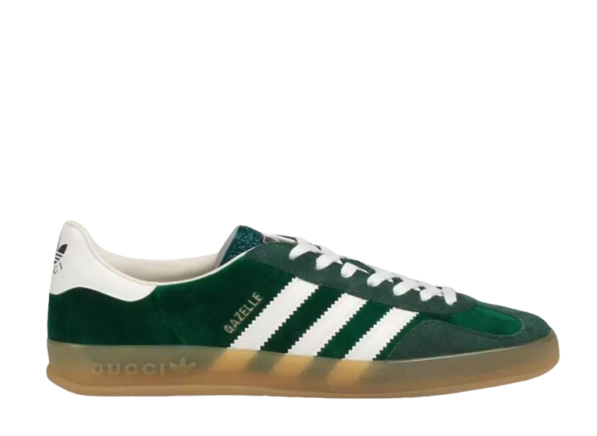 グッチ アディダス ガゼル スニーカー グリーン 20.5㎝ Gucci × adidas Gazelle