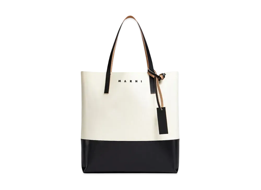 Marni Black & White Shopping Bag "White/Black"