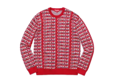 Supreme Repeat Sweater "Red"