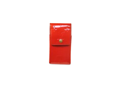 Louis Vuitton Green Cigarette Case Monogram Vernis "Rouge"