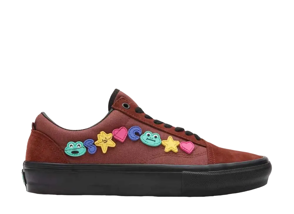 FROG SKATEBOARDS × Vans Skate Old Skool "Frog Brown"