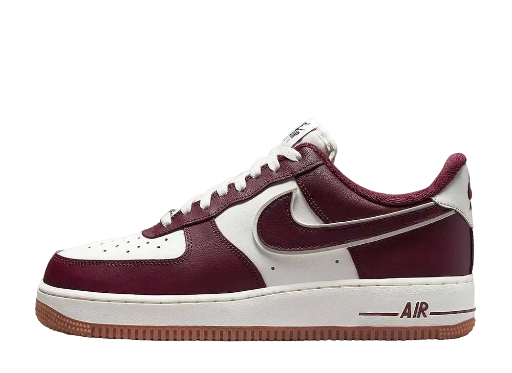Nike Air Force 1 Low College Pack "Burgundy/White"