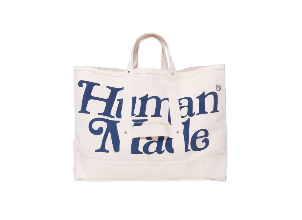 HUMAN MADE Girls Don't Cry at HUMAN MADE 1928 Tote Bag Large GDC "White" / VERDY
