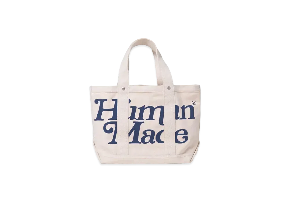HUMAN MADE Girls Don't Cry at HUMAN MADE 1928 Tote Bag Small GDC "White" / VERDY