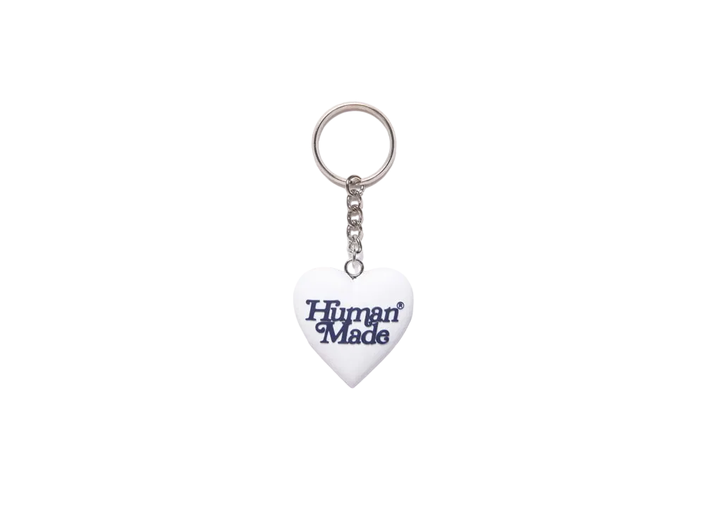 HUMAN MADE Girls Don't Cry at HUMAN MADE 1928 3D Heart Keyholder GDC "White" / VERDY