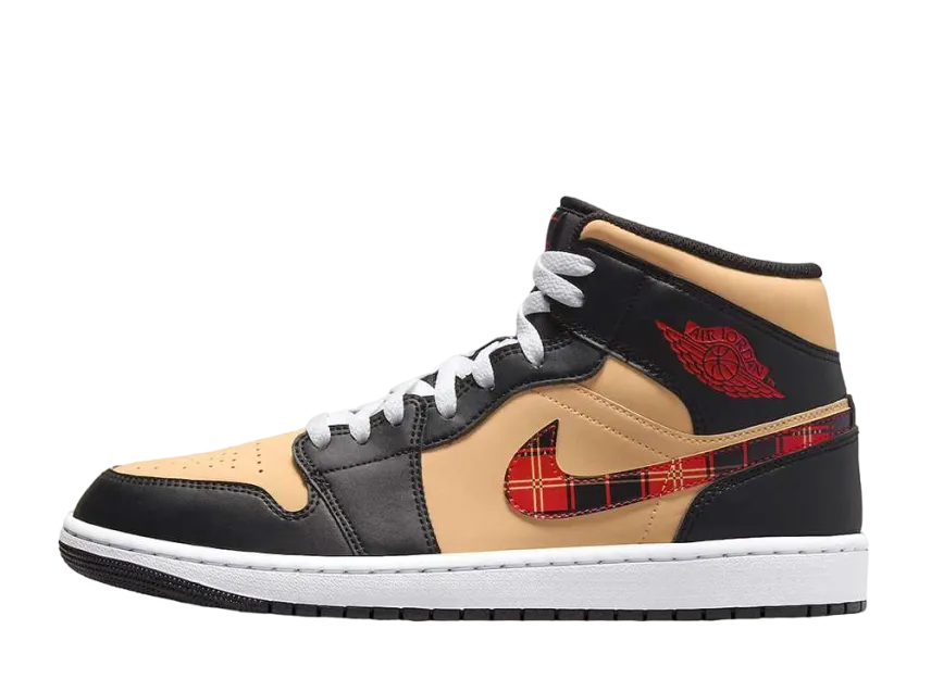 ナイキ エアジョーダン1 ミッド "タータン スウッシュ"