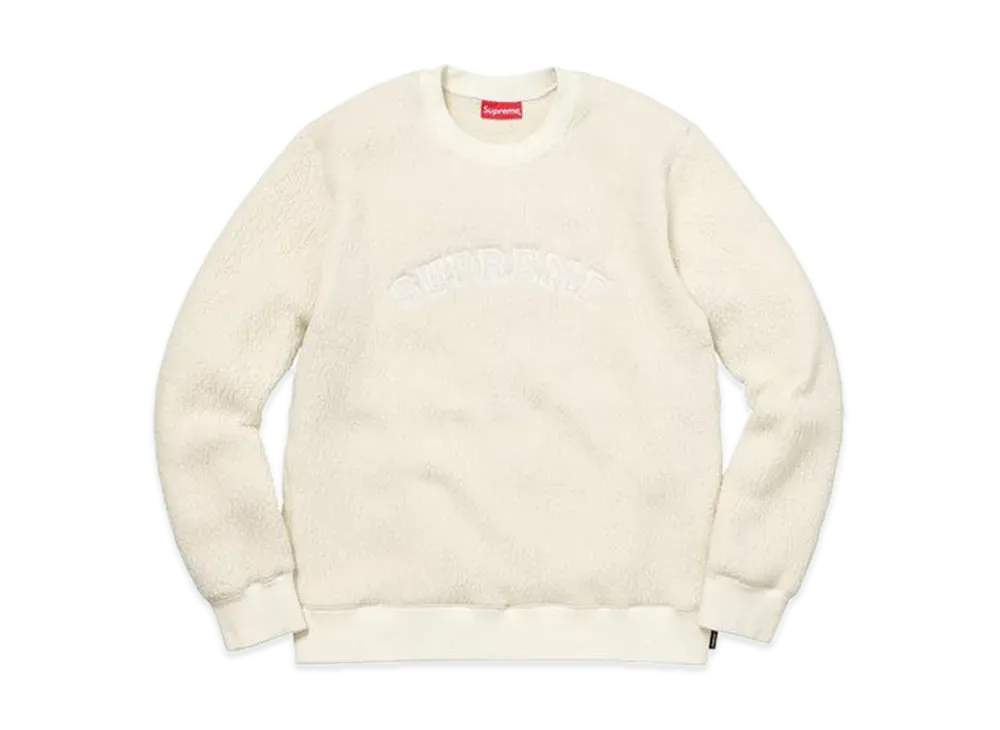 Supreme Polartec Deep Pile Crewneck "Natural"