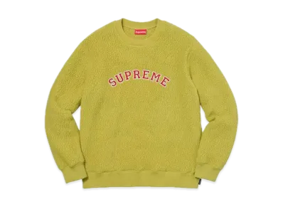 Supreme Polartec Deep Pile Crewneck "Sulphur"