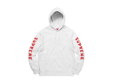 Supreme Gradient Sleeve Hooded Sweatshirt "Ash Grey"