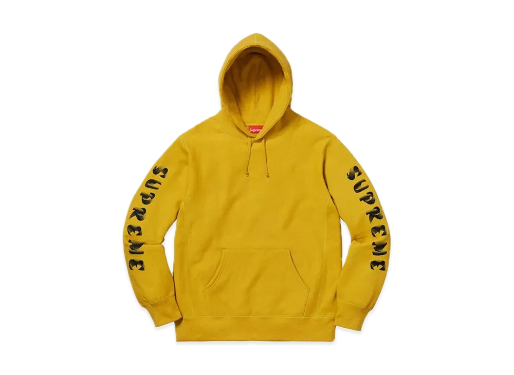 Supreme Gradient Sleeve Hooded Sweatshirt "Mustard"