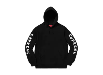 Supreme Gradient Sleeve Hooded Sweatshirt "Black"