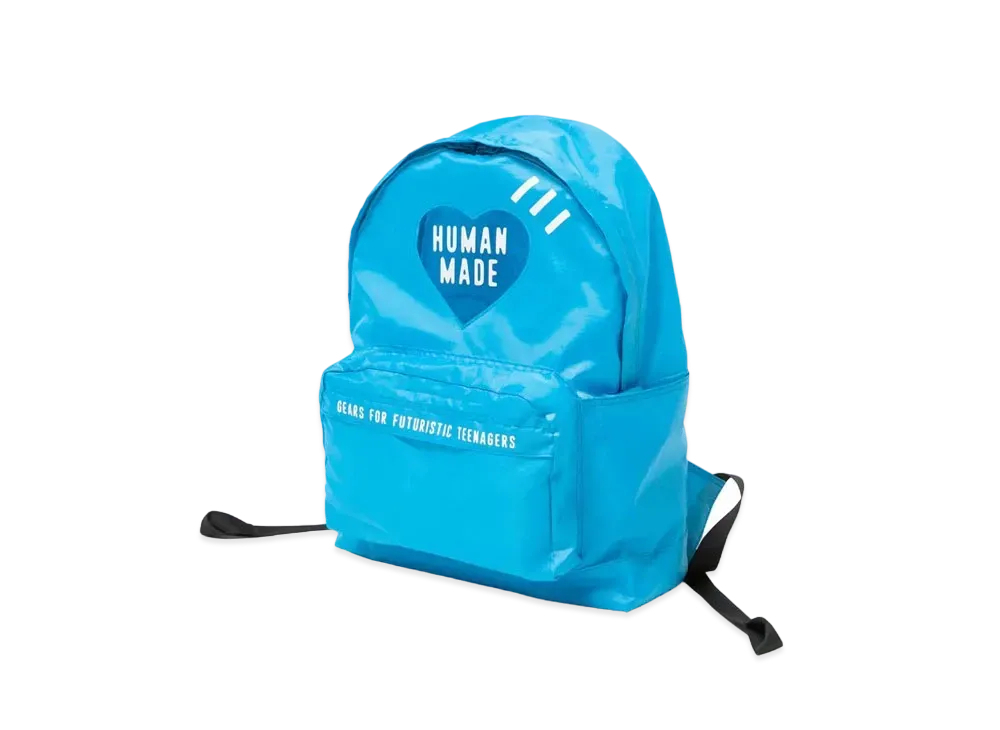 HUMAN MADE NYLON RIPSTOP HEART BACKPACK "Blue"