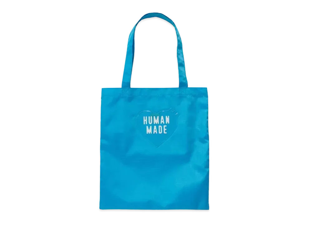 HUMAN MADE NYLON RIPSTOP HEART TOTE BAG "Blue"