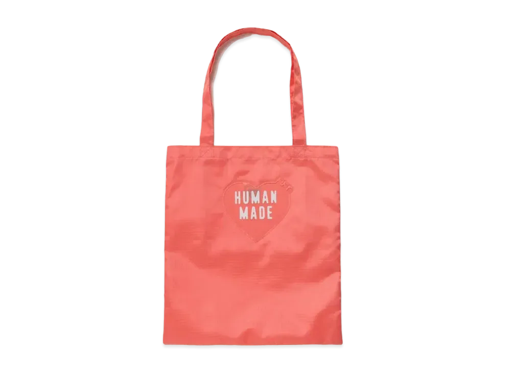 HUMAN MADE NYLON RIPSTOP HEART TOTE BAG "Pink"