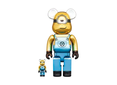 Bearbrick STUART Chrome Ver. 100% & 400%