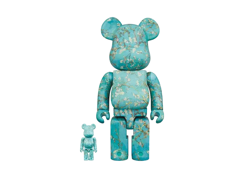 Bearbrick Van Gogh Museum(R) Van Gogh "Almond Blossoms" 100% & 400%