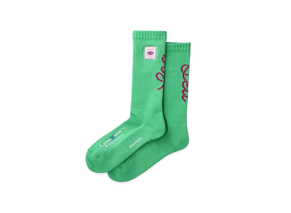 WIND AND SEA x JoJo's Bizarre Adventure Stone Ocean Collaboration Sox "Light Green"