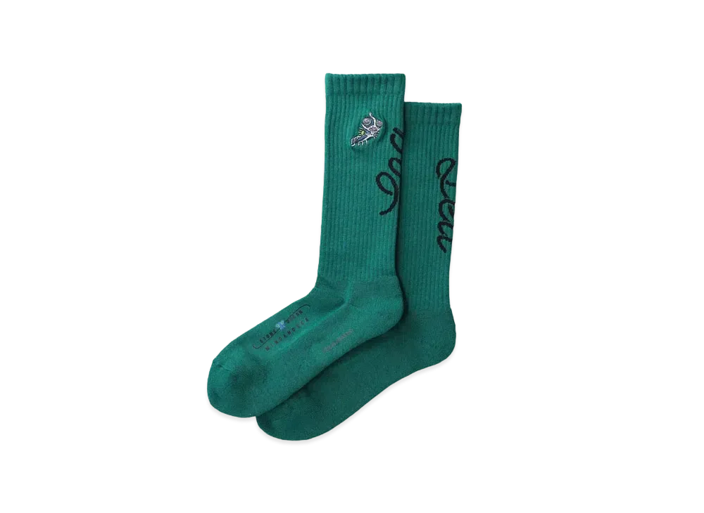 WIND AND SEA x JoJo's Bizarre Adventure Stone Ocean Collaboration Sox "Green"