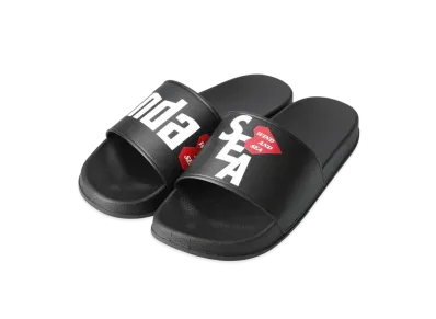 WIND AND SEA x HONDAHEART (HEART-S_E_A) Shower Sandal "Black"