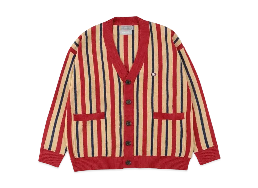WIND AND SEA x NESTWELL Stripe Cardigan "Red/Blue"