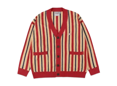 WIND AND SEA x NESTWELL Stripe Cardigan "Red/Blue"