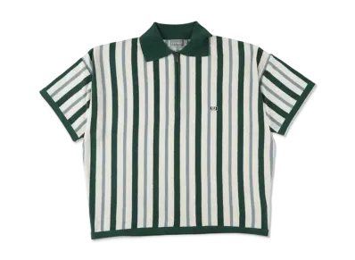 WIND AND SEA x NESTWELL Stripe S/S Polo "Green/Sage"