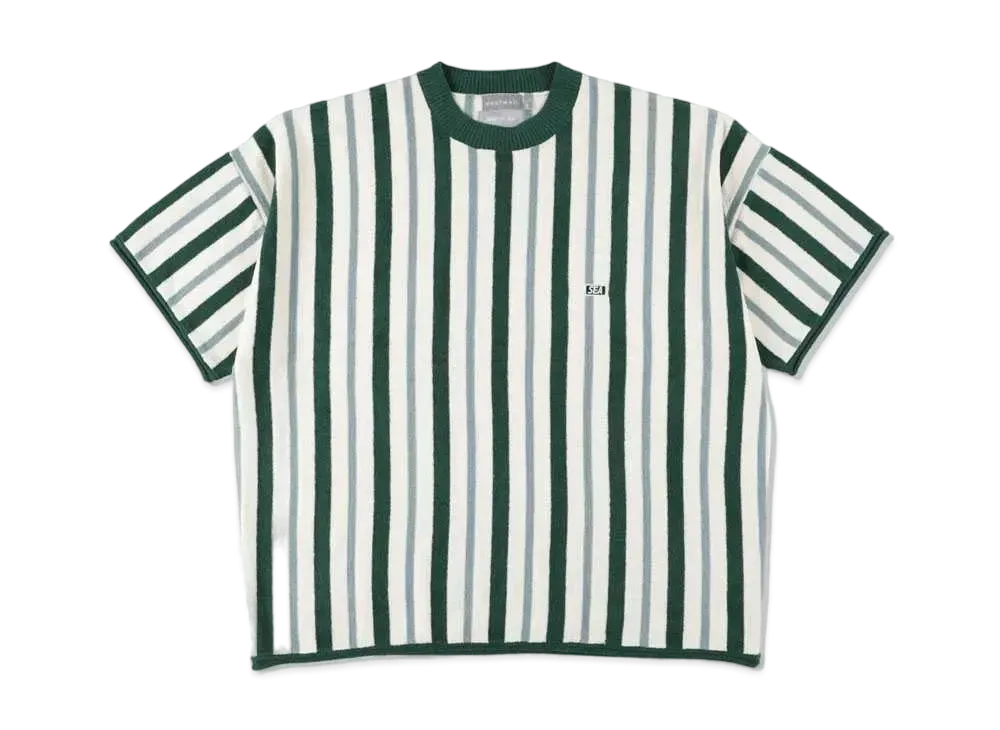 WIND AND SEA x NESTWELL Stripe S/S Tee "Green/Sage"