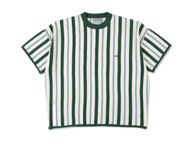 WIND AND SEA x NESTWELL Stripe S/S Tee "Green/Sage"