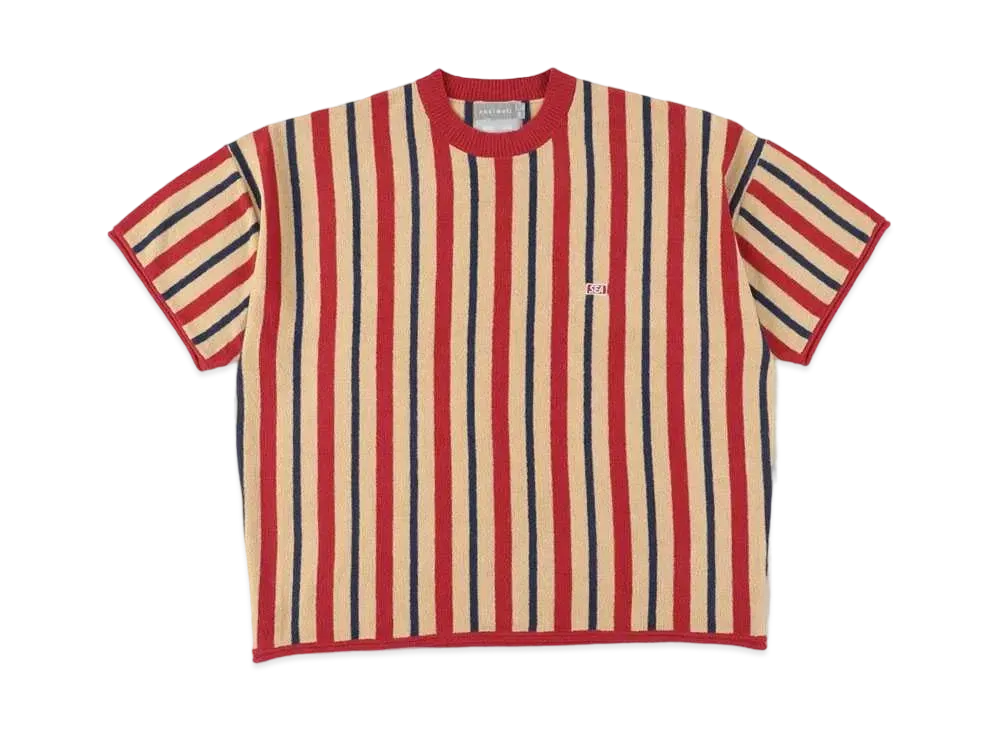 WIND AND SEA x NESTWELL Stripe S/S Tee "Red/Blue"