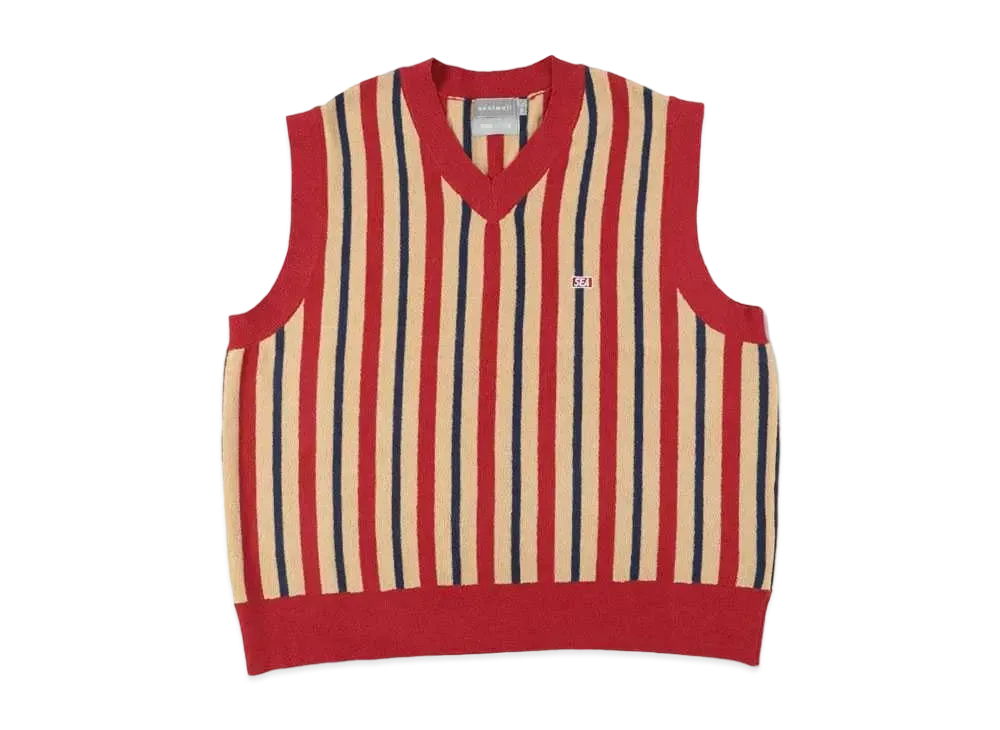 WIND AND SEA x NESTWELL Stripe Vest "Red/Blue"