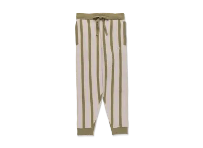 WIND AND SEA x NESTWELL Stripe Easy Pants "Olive/Charcoal"