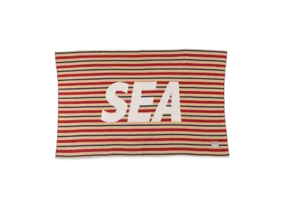 WIND AND SEA x NESTWELL Stripe Blanket "Red/Blue"
