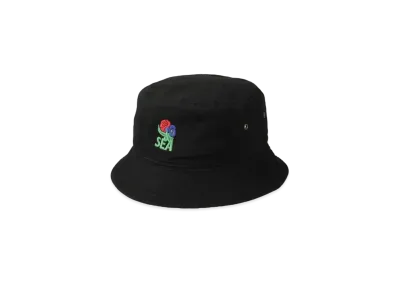 WIND AND SEA x VIOLA&ROSES (SEA-FLOWER) Hat "Black"