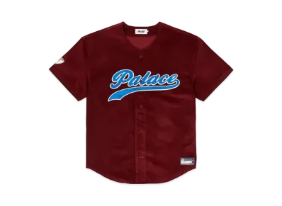 PALACE Cord Baseball Jersey "Burgundy"