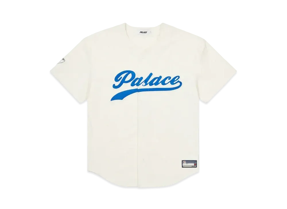 PALACE Cord Baseball Jersey "Stone"