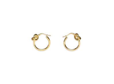 CELINE Knot Small Hoops In Brass With Gold Finish "Gold"