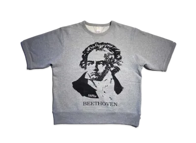 SAPEur S/S Sweat BEETHOVEN "Vintage Gray"