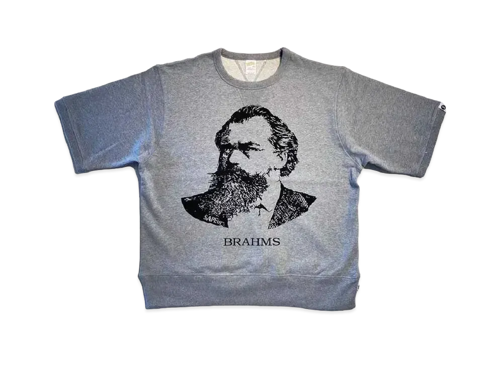 SAPEur S/S Sweat BRAHMS "Vintage Gray"