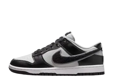 ナイキ ダンク ロー レトロ シェニール スウッシュ "ブラック グレー"