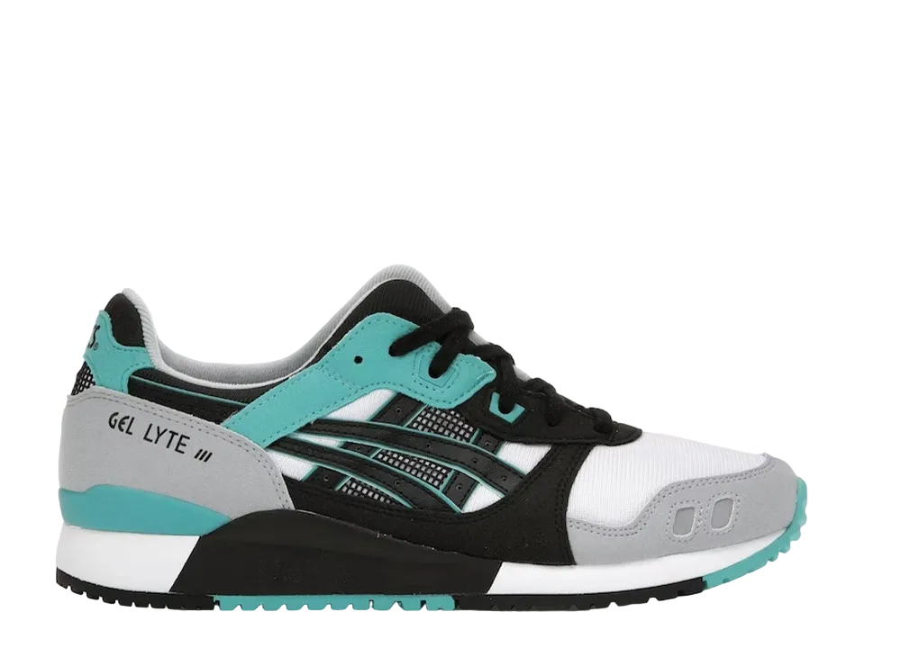 アシックス ゲルライト 3 "ホワイト ブラック ティール"